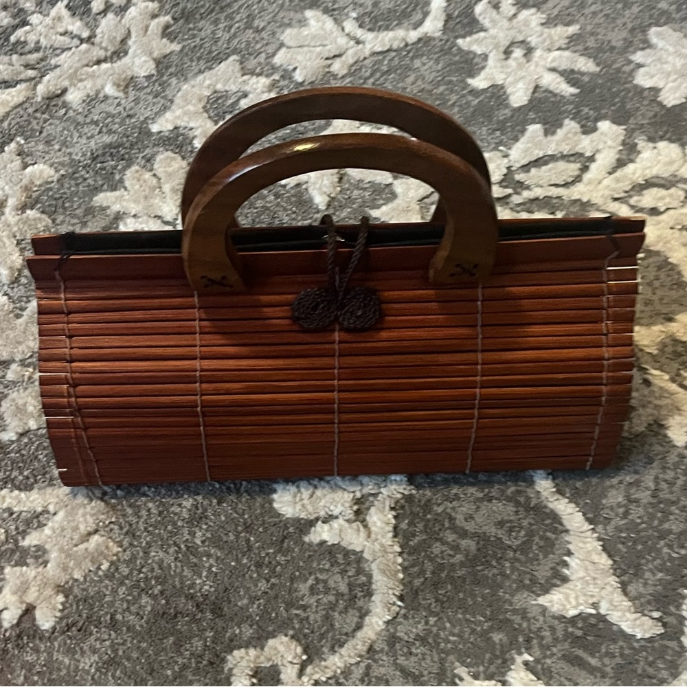 New one of a kind Handmade wooden purse